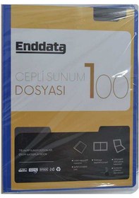 Resim Enddata Ön Cepli Sunum Dosyası 100'lü Mavi 1300-1 