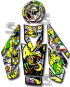 Resim Mt25 Tank Pad Seti rossi 2015-2018 