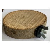 Resim İstanbul Kafes Fırınlanmış Doğal Ahşap Kütük Tünek Kuş Tüneği 2'li 