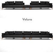Resim Velura Home & Living Zeri Lobi Koltuğu & Şark Köşesi - Antrasit 110 