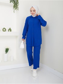 Resim VOLT CLOTHİNG Kadın Pantolonlu Tesettür Takım 