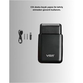 Resim Gld-spt- Usb Şarjlı Erkek Tıraş Makinesi Cilt Dostu Ve Kompakt Tasarım 