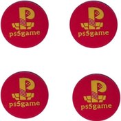 Resim Desenli Sony Ps5/ps4/ps3 Uyumlu Analog Koruyucu Silikon Pad-ps5 Game Kırmızı 