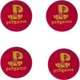 Resim Desenli Sony Ps5/ps4/ps3 Uyumlu Analog Koruyucu Silikon Pad-ps5 Game Kırmızı 