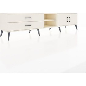 Resim Hyperion Tv Ünitesi 2 Raflı 2 Çekmeceli 2 Kapaklı 220x44x51 Aytaşı-aytaşı Aytası/aytası - Aytası 