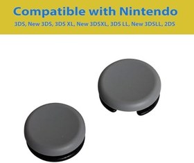 Resim Timorn Yeni 3DS / 3DS / 3DSLL / 3DSXL / 2DS Denetleyici için Analog Çubuk Kapak Daire Pedi Yedek 3D Joystick Kapak (Koyu Gri) 