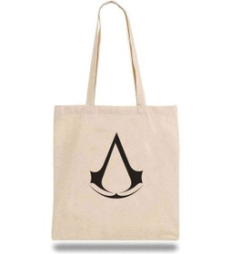 Resim Bez Çanta Assassins Creed Logo Bej 