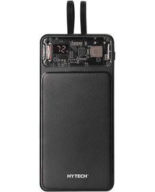 Resim Hytech H120 10000mah Qc3.0 Pd20w Lcd Şeffaf 18w Siyah Taşınabilir Powerbank Siyah 