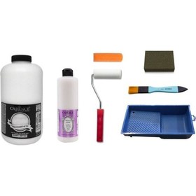 Resim Cadence 2 Litre Beyaz Boya 500Ml Parlak Vernik Set 
