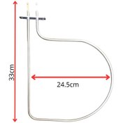 Resim inox rezistans Mide Tipi Fırın Rezistansı 230 Volt 650 Watt Adet 