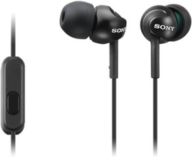 Resim Sony MDR-EX110AP Kulak İçi Kulaklık, Dahili Mikrofon, Kablolu, Siyah 
