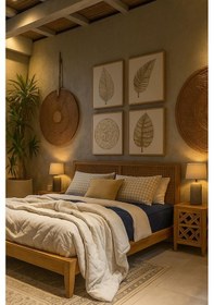 Resim 2 Adet Battal Boy Düz Pamuklu Çift Kişilik 200 X 200 Cm Lastikli Penye Çarşaf Lacivert-beyaz 