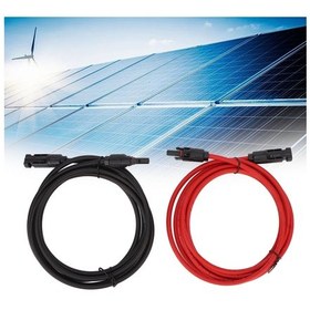 Resim Dianziye Güneş Enerjisi Uzantı Kablosu 6mm² Mc4 Bağlantılı, Ppe Islaklık Ve Ateş Direnci, Ev/rv Fotonik Sistemleri İçin Siyah Ve Kırmızı 1m Toplam 2m 