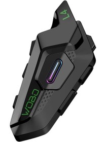 Resim HALL BREATHE 4 Kişilik Motosiklet Kask Bluetooth Intercom Kulaklık Seti, Güçlü ve Rahat Kullanım 