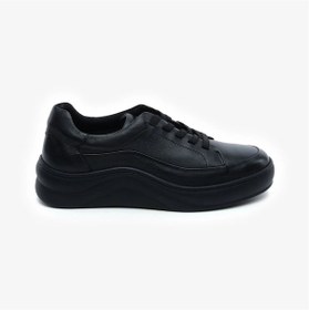 Resim Greyder 59052 Siyah Hakiki Deri Kadın Sneaker Ayakkabı-824 Siyah 