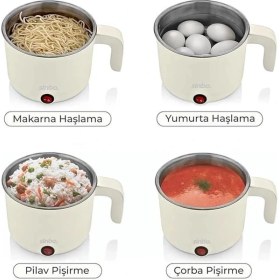 Resim AyrStore SCO-5063 Çok Fonksiyonlu Buharlı Pişirici – 1 Litre Kapasite, Paslanmaz Gizli Rezistans 