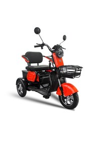 Resim Yuki YK-56 Pony 3 Tekerli Elektrikli Motosiklet - Turuncu 