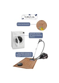 Resim Decomia Home Dijital Kaymaz Yıkanabilir Modern Krem Bej Oval Mutfak Halısı Salon Halısı Balkon Halısı Yolluk DC-5066 Bej-Oval 