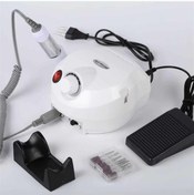 Resim Profesyonel Elektrikli Freze Tırnak Parlatıcı Törpü Manikür Pedikür Makinesi 