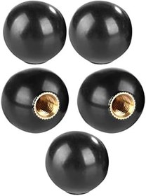 Resim dsheng 5 Adet Top Kolu Topuzu Bakalit Bakalit Bakır Yuvarlak Ekleme Küresel Hidrolik Kontrol Düğmeleri 