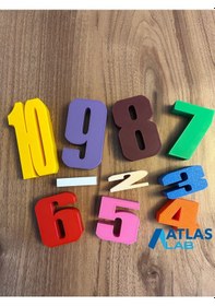 Resim Sayı Blokları - Montessori Toplama Blokları - Eğitici Oyuncak 