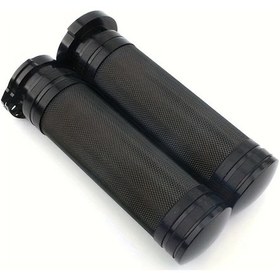 Resim Dashanshop Siyah Alüminyum Harley Sportster/dyna/touring Motosiklet Tutma Kavrama 