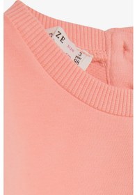Resim Breeze Kız Çocuk Sweatshirt Unıcorn Baskılı 9 Ay-3 Yaş, Somon Somon 
