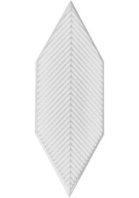 Resim Armada Çini 05x15 Cm Çizgili Yaprak Desen Beyaz Çini Seramik Karo 