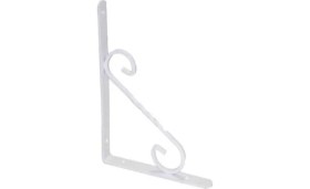 Resim Beşel Perforje Raf Altı Raf Demiri Parlak Beyaz 15,5X11,5X1,4 cm 