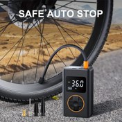 Resim Taşınabilir Lastik Şişirici Dijital Basınç Ölçer ile - USB Şarj Edilebilir Elektrikli Hava Pompası Araba, Motosiklet, Bisiklet Lastikleri için - LED Işık, 36.0 PSI Maksimum, Kompakt Tasarım, Araba, Motosiklet Lastik Pompası için Lastik Şişirici, Şık Gadget, Dayanıklı Yapı 