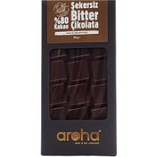 Resim AROHA %80 Bitter Stevialı Çikolata 80g 