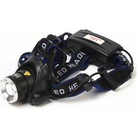 Resim F.b.ı F-823a Su Geçirmez Şarjlı Kafa Lambası Altın - Siyah 