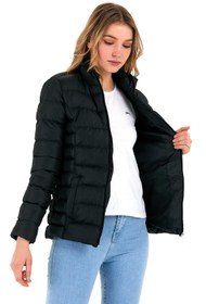 Resim Slazenger BLOCKY Kadın Mont & Kaban Siyah 