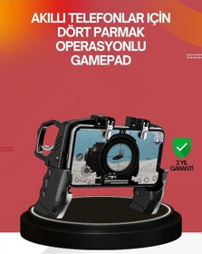 Resim Ceylan Adam Ergonomik Tetik Tasarımlı Mobil Oyun Gamepad Tutucu 