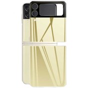Resim Nezih Case Samsung Galaxy Z Flip 3 Uyumlu 3d Standart 2 In 1 Arka Koruyucu Gold 