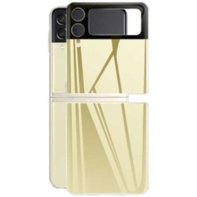 Resim Nezih Case Samsung Galaxy Z Flip 3 Uyumlu 3d Standart 2 In 1 Arka Koruyucu Gold 