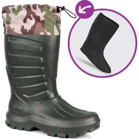 Resim Sonimix Termal Eva Konçlu Çoraplı Kauçuk Çizme 