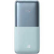 Resim Baseus Bipow Pro Digital Display Fast Charge Power Bank 10000MAH 20W Blue (With Simple Series Charging Cable USB To Type-C 3A 0.3m White) 