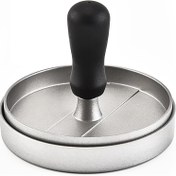 Resim 1 Adet Ağır Hizmet Alaşımlı Çelik Burger Presi - Yapışmaz Yüzey ve Ergonomik Saplı, Sığır Eti, Peynirli Köfte & Sebze Köfteleri İçin Mükemmel - Ev Aşçıları ve Profesyonel Şefler için Izgara & Tavada Kullanım, Kompakt Araç, Hassas İşçilik, Dayanıklı Tasarım, Sağlam Yapı, Et Kalıbı, Pişirme Tutkunları için Temel Mutfak Aleti 