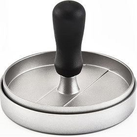 Resim 1 Adet Ağır Hizmet Alaşımlı Çelik Burger Presi - Yapışmaz Yüzey ve Ergonomik Saplı, Sığır Eti, Peynirli Köfte & Sebze Köfteleri İçin Mükemmel - Ev Aşçıları ve Profesyonel Şefler için Izgara & Tavada Kullanım, Kompakt Araç, Hassas İşçilik, Dayanıklı Tasarım, Sağlam Yapı, Et Kalıbı, Pişirme Tutkunları için Temel Mutfak Aleti 