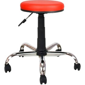 Resim Bürocci Metal Ayaklı Tabure-Kırmızı-2999D0116 