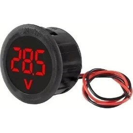 Resim SDT Group Dc 4-100V Dijital Voltmetre Kırmızı LED - Araç, Tekne, Karavan, Motosiklet Uyumlu 