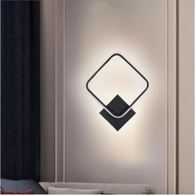 Resim Kira Aplik Siyah Renk Gün Işığı Ledli Banyo - Mutfak - Salon LED Duvar Aplik Siyah 