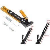 Resim Üniversal Yan Sehpa Set Ayarlı Alüminyum Gold 