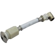 Resim Yıldırım Esnek Asma Klozet Taharet Çubuğu Küresel Uçlu Dirsekli Baglantı 90mm 