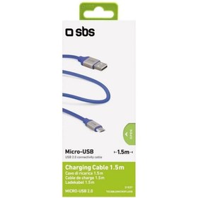 Resim SBS 31537 Tecablemıcrofluob Flat Silikon Micro Usb Data Ve Şarj Kablosu 