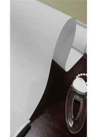 Resim İthal Kalın Beyaz Zebra Stor Güneşlik Perde Etek Dilimsiz Alüminyum Kasa 1. Kalite Beyaz 