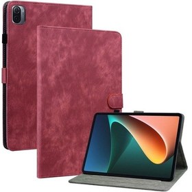 Resim Xiaomi Uyumlu Pad 5/pad 5 Pro Tiger Desenli Pu Tablet Kılıfı Uyku / Uyandırma Fonksiyonu 