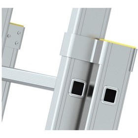 Resim - Skybest 2x12 Basamaklı İki Parçalı Sürgülü Alüminyum Merdiven 