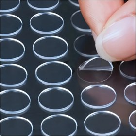 Resim 200 Adet Şeffaf Çift Taraflı Yapışkan Nokta - Güçlü Tutuş, Kalıntısız, Resimler, Balonlar, El İşleri, Ev, Ofis, Partiler İçin Hafif Nesneler için Ağır Hizmet Tipi Yapıştırıcı (1kg) - Organizasyon Levhaları Dahil, Çok Amaçlı Kullanım, Gizli Uygulama, Sorunsuz Entegrasyon, Kalıntısız Çıkarma 